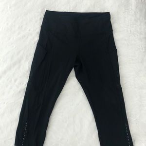 Lululemon Fast & Free Crop pants, black